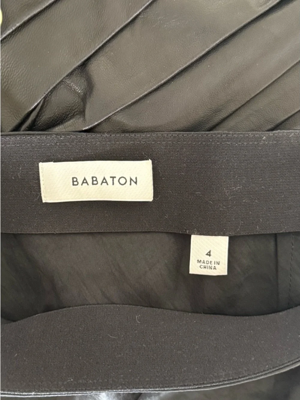 Babaton Black Satin Midi Skirt - Picture 2 of 2